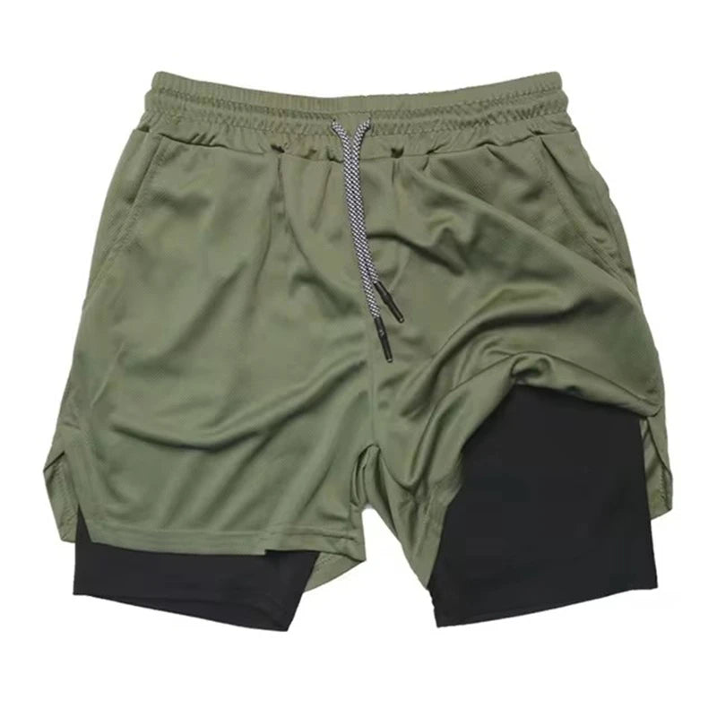 OPUNIA 2 IN 1 FITNESS SHORTS